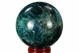 Bright Blue Apatite Sphere - Madagascar #154249-1
